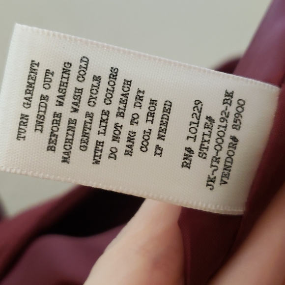 Daytrip | Burgundy Maroon Blazer with Pockets and Silver Accents | Size Small - Picture 7 of 12